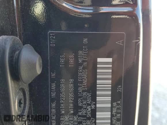 2021 Toyota Sienna Limited z VIN 5TDZSKFC7MS009747, wystawiony jako Copart lot #71240465 z przebiegiem 40 127 mil mil oraz Szkoda całkowita • Salvage title. Historia ofert i sprzedaży dostępna na DreamBid. Obrazek 13.