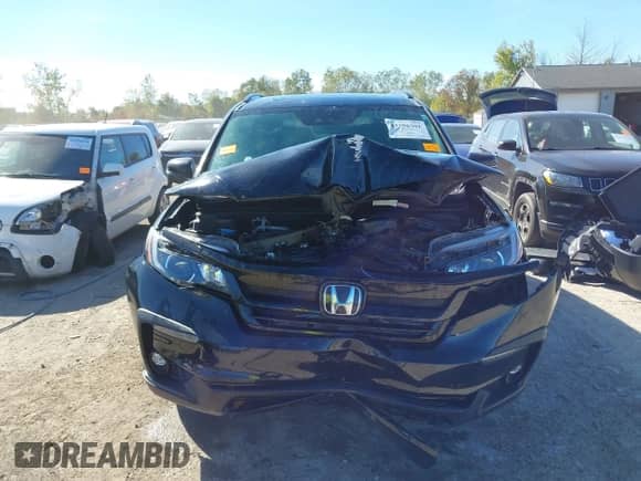 2022 Honda Pilot Special Edition with VIN 5FNYF6H28NB057646, listed as a IAAI auction lot 43356301 with 46,911 mi miles and . Bid and sale history available at DreamBid. Image 12.