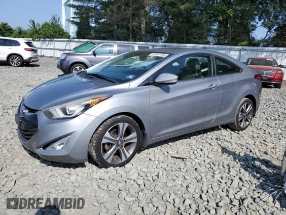 2014 Hyundai Elantra with VIN KMHDH6AH3EU028372, listed as a Copart auction lot 62357755 with 86,228 mi miles and Salvage title. Bid and sale history available at DreamBid. Image 1.