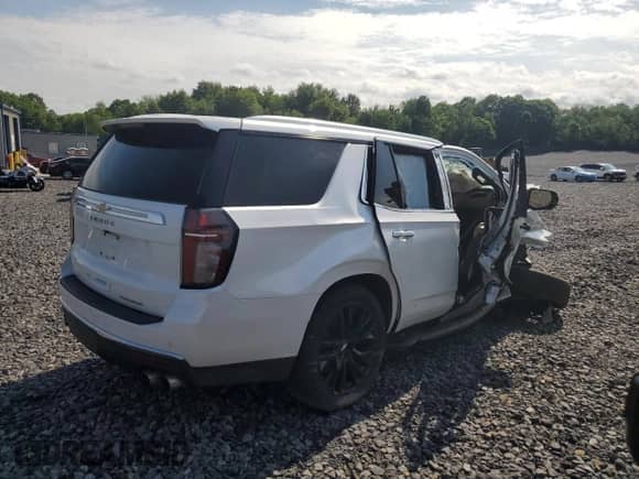 2021 Chevrolet Tahoe Premier с VIN 1GNSKSKD0MR219368, выставлен на аукционе Copart как лот 62085345 с пробегом Не указан миль и Списание • Salvage title. История ставок и продаж доступна на DreamBid. Изображение 3.