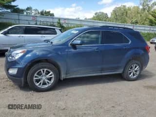 2016 Chevrolet Equinox LT with VIN 2GNALCEK8G6338469, listed as a Copart auction lot 71630495 with 100,020 mi miles and Salvage title. Bid and sale history available at DreamBid. Image 1.