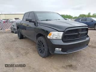 2011 Ram 1500 Outdoorsman with VIN 1D7RV1CT7BS618448, listed as a IAAI auction lot 42371354 with 33,393 mi miles and . Bid and sale history available at DreamBid. Image 1.
