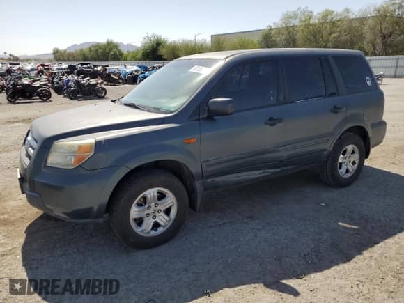 2007 Honda Pilot LX z VIN 5FNYF28197B022049, wystawiony jako Copart lot #62136215 z przebiegiem 144 630 mil mil oraz Szkoda całkowita • Salvage title. Historia ofert i sprzedaży dostępna na DreamBid. Obrazek 1.