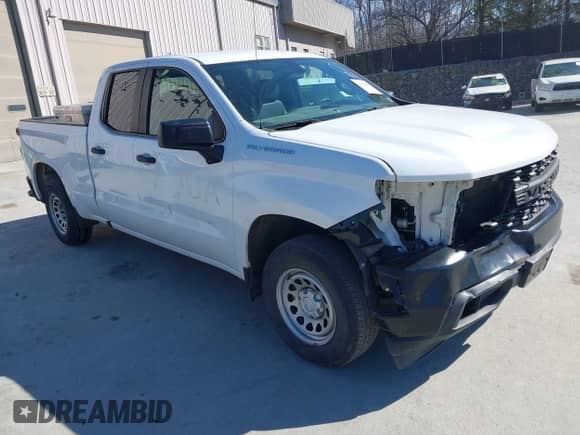 2020 Chevrolet Silverado 1500 Work Truck with VIN 1GCRWAEFXLZ211182, listed as a IAAI auction lot 41768487 with 142,824 mi miles and . Bid and sale history available at DreamBid. Image 1.