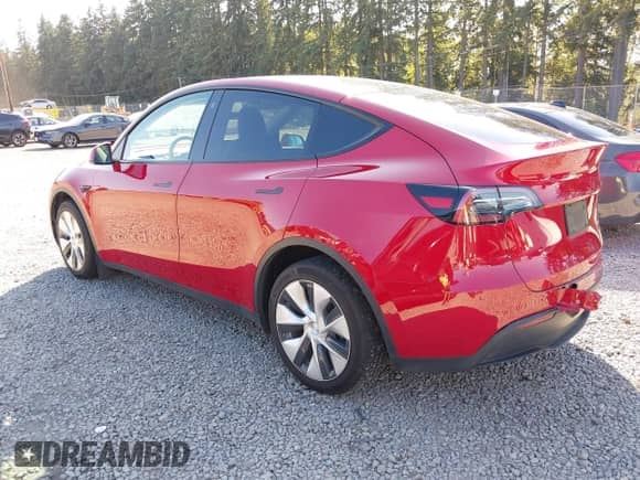 2021 Tesla Model Y Long Range with VIN 5YJYGDEE2MF287066, listed as a IAAI auction lot 43253104 with 38,884 mi miles and . Bid and sale history available at DreamBid. Image 3.