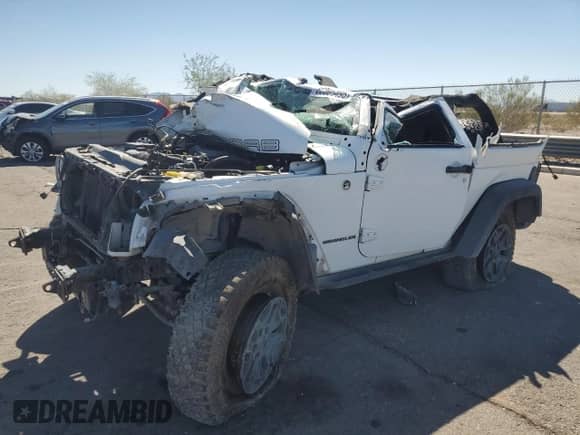 2013 Jeep Wrangler Moab with VIN 1C4AJWBG6DL612352, listed as a Copart auction lot 66005495 with 132,036 mi miles and Salvage title. Bid and sale history available at DreamBid. Image 1.