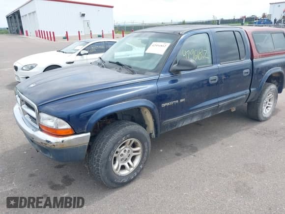 2001 Dodge Dakota with VIN 1B7HG2AX51S329899, listed as a IAAI auction lot 42951812 with 147,440 mi miles and . Bid and sale history available at DreamBid. Image 2.