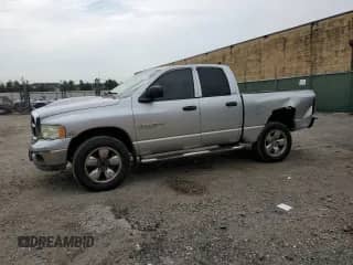2005 Dodge 1500 SLT with VIN 1D7HU18D45J594975, listed as a Copart auction lot 66891375 with 298,073 mi miles and Salvage title. Bid and sale history available at DreamBid. Image 1.