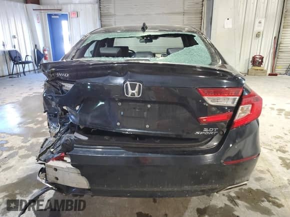 2018 Honda Accord Sport with VIN 1HGCV2E38JA019325, listed as a Copart auction lot 44973995 with 124,676 mi miles and Salvage title. Bid and sale history available at DreamBid. Image 6.