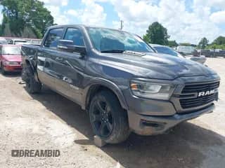 2019 Ram 1500 Laramie with VIN 1C6RREJT9KN740596, listed as a IAAI auction lot 42569812 with 60,265 mi miles and . Bid and sale history available at DreamBid. Image 1.