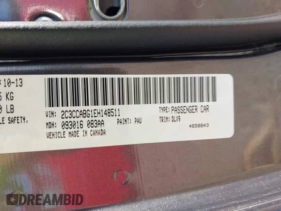 2014 Chrysler 300 S с VIN 2C3CCABG1EH148511, выставлен на аукционе IAAI как лот 42591400 с пробегом 196 626 миль миль и . История ставок и продаж доступна на DreamBid. Изображение 9.