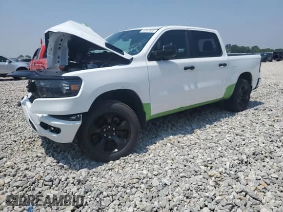 2023 Ram 1500 Tradesman с VIN 1C6SRFGT6PN684431, выставлен на аукционе Copart как лот 53343585 с пробегом Не указан миль и Списание • Salvage title. История ставок и продаж доступна на DreamBid. Изображение 1.