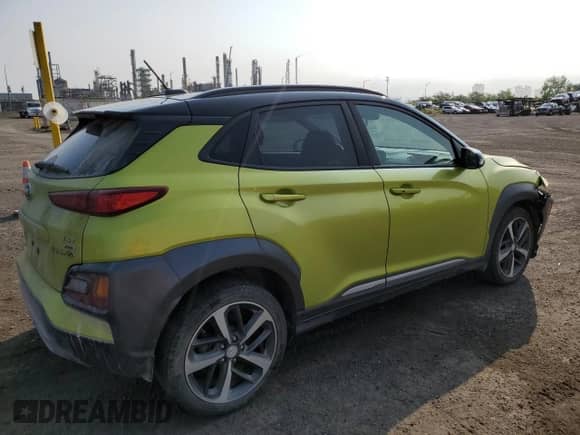 2019 Hyundai Kona Limited z VIN KM8K3CA54KU279617, wystawiony jako Copart lot #68842075 z przebiegiem 103 918 mil mil oraz Szkoda całkowita • Salvage title. Historia ofert i sprzedaży dostępna na DreamBid. Obrazek 3.