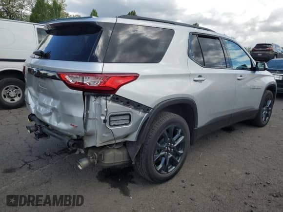 2020 Chevrolet Traverse RS with VIN 1GNEVJKW8LJ235721, listed as a Copart auction lot 57172815 with 81,542 mi miles and Salvage title. Bid and sale history available at DreamBid. Image 3.