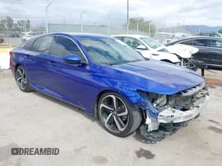 2018 Honda Accord Sport with VIN 1HGCV2F32JA021456, listed as a IAAI auction lot 43259412 with 125,844 mi miles and . Bid and sale history available at DreamBid. Image 1.