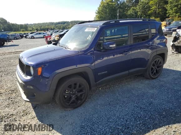 2018 Jeep Renegade Altitude with VIN ZACCJABB8JPG74732, listed as a Copart auction lot 71857075 with 81,449 mi miles and Salvage title. Bid and sale history available at DreamBid. Image 1.