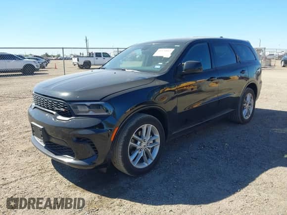 2026 Dodge Durango GT with VIN 1C4RDJDG8TC165807, listed as a IAAI auction lot 43576842 with 2,837 mi miles and . Bid and sale history available at DreamBid. Image 2.