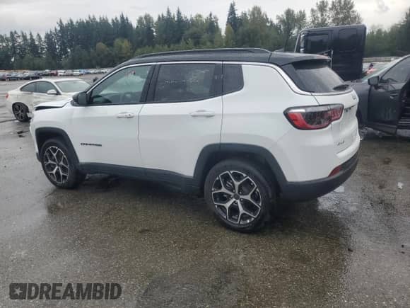 2025 Jeep Compass Limited с VIN 3C4NJDCN8ST621137, выставлен на аукционе Copart как лот 84600095 с пробегом 898 миль миль и Чистый • Clean title. История ставок и продаж доступна на DreamBid. Изображение 2.
