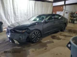 2025 Honda Accord Touring with VIN 1HGCY2F87SA058751, listed as a Copart auction lot 65251635 with 614 mi miles and Salvage title. Bid and sale history available at DreamBid. Image 1.