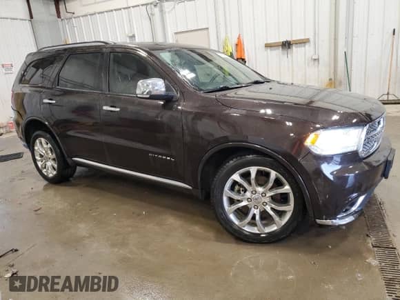2017 Dodge Durango Citadel Anodized Platinum with VIN 1C4RDJEG6HC710232, listed as a Copart auction lot 43920015 with 75,162 mi miles and Clean title. Bid and sale history available at DreamBid. Image 4.