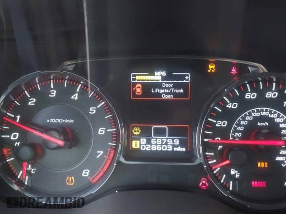 2020 Subaru WRX with VIN JF1VA1A61L9801439, listed as a IAAI auction lot 42367011 with 28,603 mi miles and . Bid and sale history available at DreamBid. Image 15.