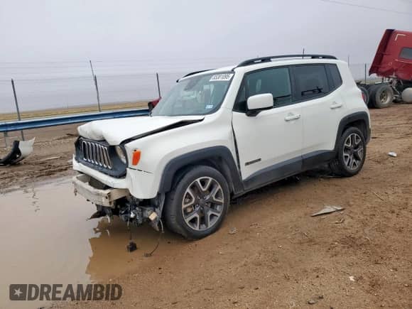 2018 Jeep Renegade Latitude with VIN ZACCJABB6JPG93523, listed as a Copart auction lot 85381095 with 117,694 mi miles and Salvage title. Bid and sale history available at DreamBid. Image 1.