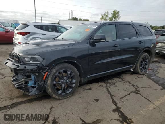 2021 Dodge Durango R/T with VIN 1C4SDJCT2MC574676, listed as a Copart auction lot 70902855 with 85,768 mi miles and Salvage title. Bid and sale history available at DreamBid. Image 1.