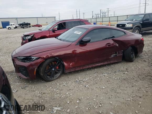 2023 BMW 4 Series 430i xDrive with VIN WBA73AP06PCM49576, listed as a Copart auction lot 54589993 with 1,742 mi miles and . Bid and sale history available at DreamBid. Image 1.