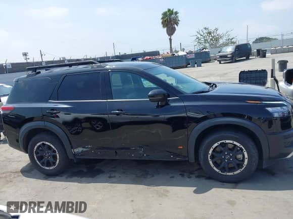 2023 Nissan Pathfinder Rock Creek with VIN 5N1DR3BD6PC258228, listed as a IAAI auction lot 42494821 with 33,928 mi miles and . Bid and sale history available at DreamBid. Image 13.