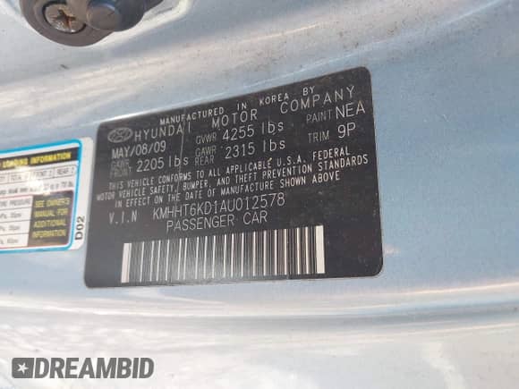 2010 Hyundai Genesis Coupe Premium с VIN KMHHT6KD1AU012578, выставлен на аукционе IAAI как лот 42810367 с пробегом 180 000 миль миль и . История ставок и продаж доступна на DreamBid. Изображение 9.