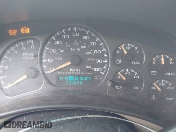 2002 Chevrolet Tahoe LS with VIN 1GNEC13V92J308220, listed as a IAAI auction lot 42362047 with 230,859 mi miles and . Bid and sale history available at DreamBid. Image 7.
