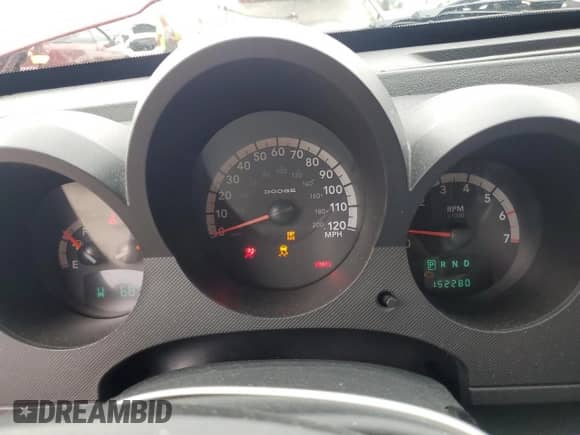 2007 Dodge Nitro SXT with VIN 1D8GT28K07W578406, listed as a Copart auction lot 81525335 with 152,280 mi miles and Salvage title. Bid and sale history available at DreamBid. Image 9.
