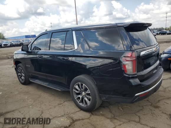 2021 Chevrolet Tahoe LT with VIN 1GNSKNKD2MR176962, listed as a Copart auction lot 68635885 with 55,305 mi miles and Salvage title. Bid and sale history available at DreamBid. Image 2.