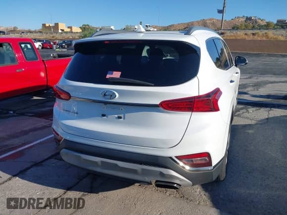 2020 Hyundai Santa Fe Limited with VIN 5NMS53AD2LH179773, listed as a IAAI auction lot 43216852 with 53,867 mi miles and . Bid and sale history available at DreamBid. Image 4.