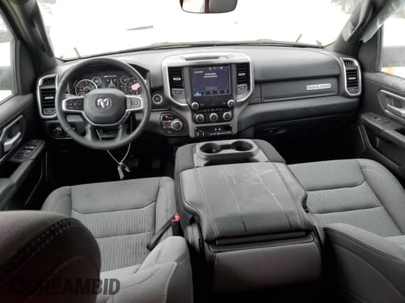 2023 Ram 1500 Big Horn with VIN 1C6SRFBT7PN678841, listed as a Copart auction lot 60423115 with 2,755 mi miles and Salvage title. Bid and sale history available at DreamBid. Image 8.