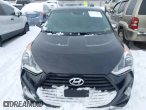 2014 Hyundai Veloster Turbo with VIN KMHTC6AE3EU189370, listed as a IAAI auction lot 41227179 with 103,432 mi miles and . Bid and sale history available at DreamBid. Image 12.