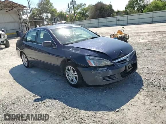 2007 Honda Accord EX-L with VIN 1HGCM56827A153657, listed as a Copart auction lot 81913155 with 147,154 mi miles and Salvage title. Bid and sale history available at DreamBid. Image 13.