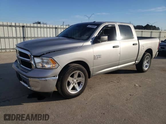 2022 Ram 1500 Tradesman with VIN 3C6RR6KGXNG284113, listed as a Copart auction lot 42789505 with 59,791 mi miles and Salvage title. Bid and sale history available at DreamBid. Image 1.