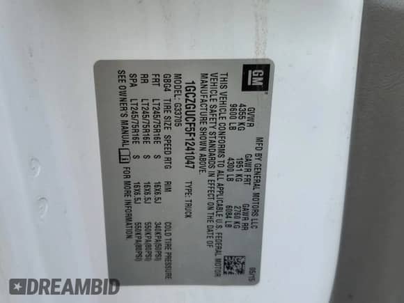 2015 Chevrolet City Express Cargo z VIN 1GCZGUCF5F1241047, wystawiony jako Copart lot #47505395 z przebiegiem 189 545 mil mil oraz Szkoda całkowita • Salvage title. Historia ofert i sprzedaży dostępna na DreamBid. Obrazek 14.