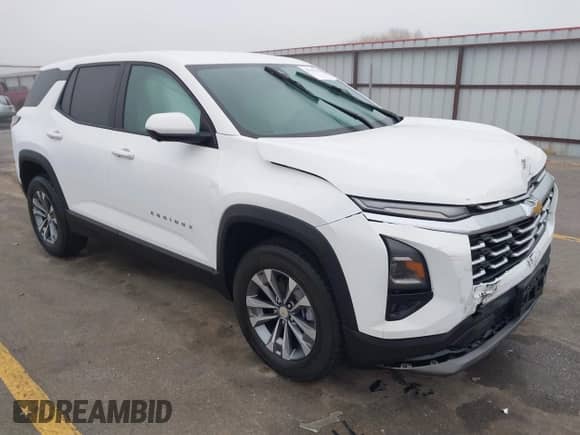 2025 Chevrolet Equinox AWD LT с VIN 3GNAXPEG1SL102774, выставлен на аукционе IAAI как лот 41193198 с пробегом 3 279 миль миль и . История ставок и продаж доступна на DreamBid. Изображение 1.