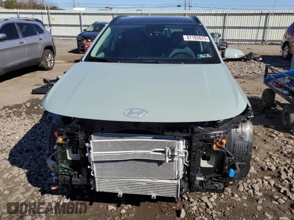 2025 Hyundai Kona Limited с VIN KM8HECA38SU206155, выставлен на аукционе Copart как лот 87183675 с пробегом 644 миль миль и Списание • Salvage title. История ставок и продаж доступна на DreamBid. Изображение 5.