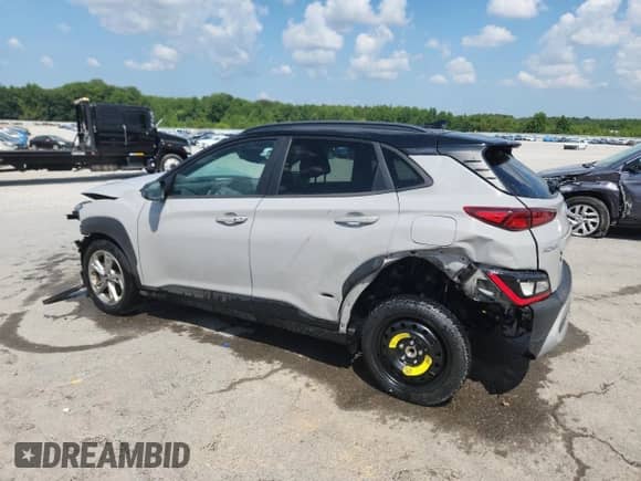 2023 Hyundai Kona SEL с VIN KM8K62AB5PU993643, выставлен на аукционе Copart как лот 66468085 с пробегом 46 162 миль миль и Списание • Salvage title. История ставок и продаж доступна на DreamBid. Изображение 2.