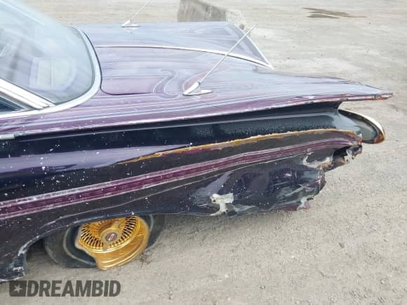 1959 Chevrolet Impala с VIN 0000000E59J272765, выставлен на аукционе IAAI как лот 42426090 с пробегом 7 459 миль миль и . История ставок и продаж доступна на DreamBid. Изображение 6.