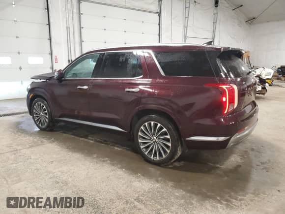 2024 Hyundai Palisade Calligraphy z VIN KM8R7DGE9RU689985, wystawiony jako Copart lot #51421975 z przebiegiem 15 948 mil mil oraz Szkoda całkowita • Salvage title. Historia ofert i sprzedaży dostępna na DreamBid. Obrazek 2.
