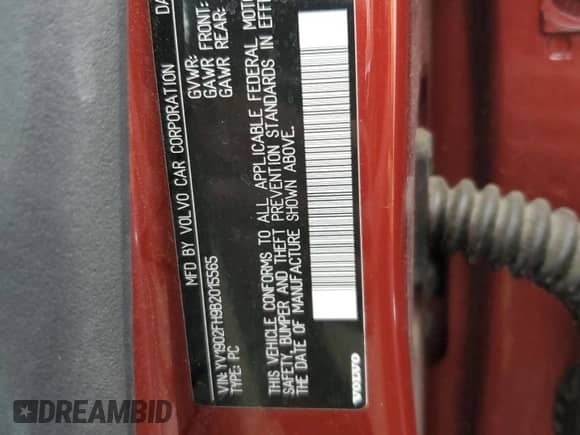 2011 Volvo S60 с VIN YV1902FH9B2015565, выставлен на аукционе Copart как лот 64746145 с пробегом Не указан миль и Списание • Salvage title. История ставок и продаж доступна на DreamBid. Изображение 13.