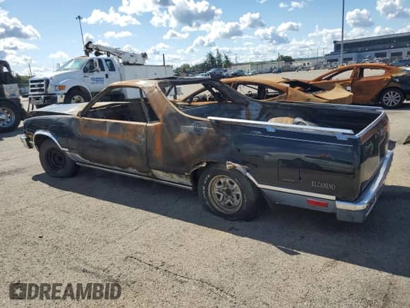 1987 Chevrolet El Camino with VIN 3GCCW80Z4HS908318, listed as a Copart auction lot 69823295 with Not provided miles and Salvage title. Bid and sale history available at DreamBid. Image 2.