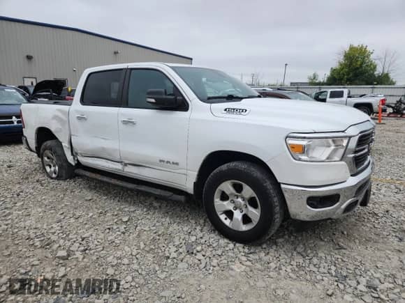 2019 Ram 1500 Big Horn with VIN 1C6SRFFT1KN663304, listed as a Copart auction lot 72096715 with 138,974 mi miles and Salvage title. Bid and sale history available at DreamBid. Image 4.