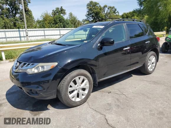 2013 Nissan Murano SV with VIN JN8AZ1MU0DW207198, listed as a Copart auction lot 71561675 with 222,856 mi miles and Salvage title. Bid and sale history available at DreamBid. Image 1.