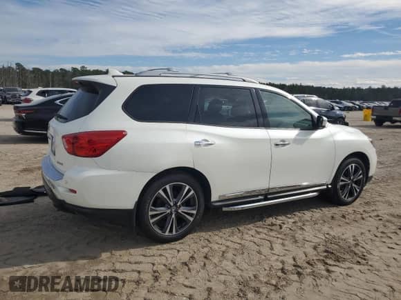 2020 Nissan Pathfinder Platinum с VIN 5N1DR2DN0LC642080, выставлен на аукционе Copart как лот 45974685 с пробегом 49 334 миль миль и Списание • Salvage title. История ставок и продаж доступна на DreamBid. Изображение 3.