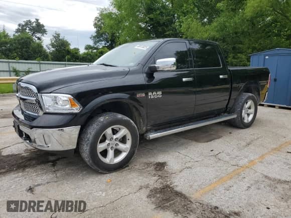 2013 Ram 1500 Laramie with VIN 1C6RR7NT0DS580912, listed as a Copart auction lot 60413025 with 158,596 mi miles and Salvage title. Bid and sale history available at DreamBid. Image 1.